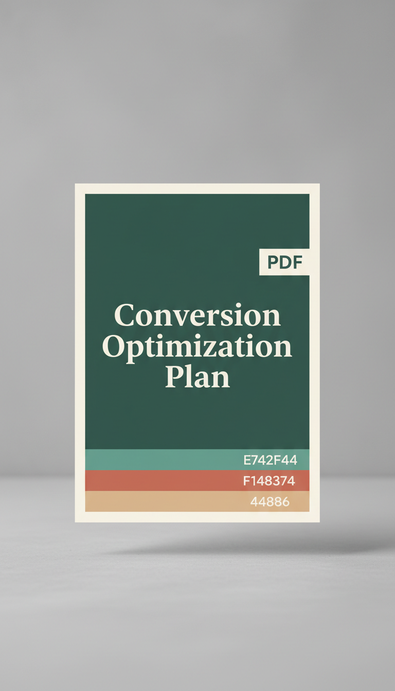Personalized Conversion Optimization Plan PDF